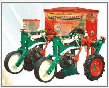 兩行仿形玉米免耕施肥精播機